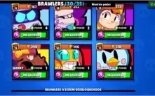 CONTA BRAWL STARS 11725 TROFÉUS 216 GEMAS 30/35 BRAWLERS