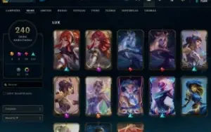 CONTA LOL 240 SKINS 125 CAMPEÕES BRONZE II
