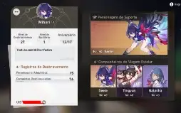 Conta Lvl27 Seele + Welt | Honkai Star Rail