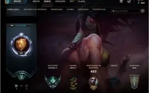 CONTA PLATINA 4 136 CAMPEÕES Level 205 55 skins