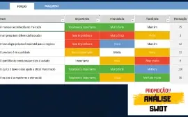 Planilha Matriz SWOT / FOFA