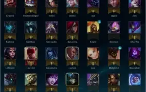 Conta gold 5 com borda, 85 campeões, 25 skins