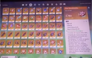 Conta AR 51 Genshin, Eula, Túmulo, Albedo, Xiao e jean