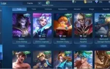 Mobile legends 77 skins (Angelic Agent) + 44 campeoes