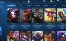 Mobile legends 77 skins (Angelic Agent) + 44 campeoes