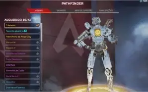 Conta Apex com Herança Wraith e mais de 20 skin lendária