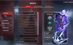 Conta Apex com Herança Wraith e mais de 20 skin lendária