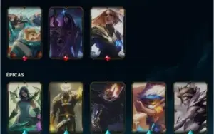 Conta LOL MMR ouro/plat lvl92 com boas skins
