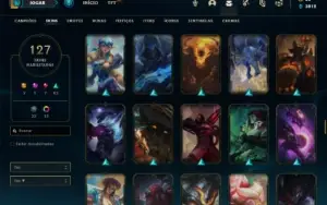 Conta prata 3 com TODOS os champs e 127 Skins (2 Ultimates)