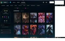 Conta de League of legends Diamante IV, 317 SKINS.