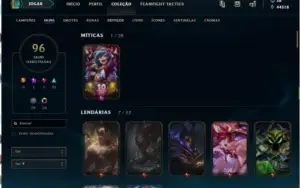 CONTA DIAMANTE 2 LEAGUE OF LEGENDS