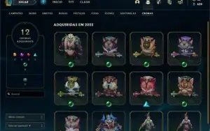 CONTA LOL NICK RARO PLAT 3