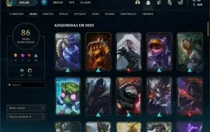 CONTA LOL NICK RARO PLAT 3