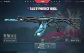 Conta Valorant Faca Saqueadora Vandal Gaia