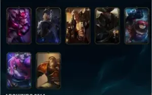 V> ACC LOL 57 Skins 2 miticas / faltam apenas 6 champions P5