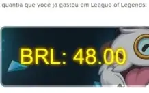 conta valorant 232 reais gastos, ranked liberada do lol tbm