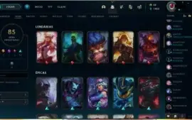 conta gold 1 85 skins mmr alto