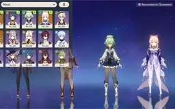 Conta Genshin Impact Ganyu + Amos e Kokomi + Fumetsu