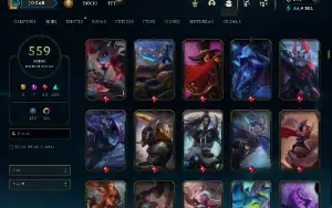Conta Platina 4 com 559 skins