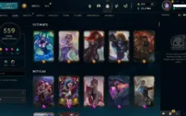 Conta Platina 4 com 559 skins