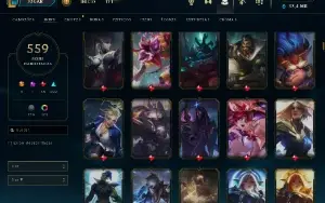 Conta Platina 4 com 559 skins