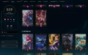 Conta Platina 4 com 559 skins