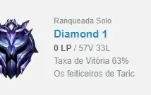 CONTA SMURF DIAMANTE 1 63% WIN