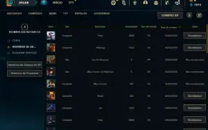 Conta prata 4 com 23 Champs e 2 Skins + 2 Fragmentos
