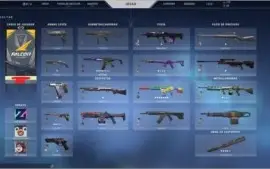 Conta Valorant nvl45 com skins e passe/Rank Ouro3-Platina1