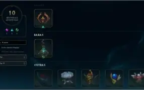 Conta do LoL, Ouro 1 runa 4,64 champ , 24 skins
