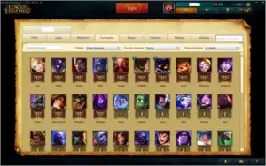 CONTAS DE LEAGUE OF LEGENDS 59 CHAMPS - 10 SKINS - S6 B2