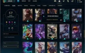 Conta ouro 4 com 61 champs e 57 skins +71 Pontos de Prestigi