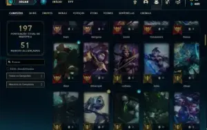 Conta bronze 1 com 120 Champs e 55 Skins ( MAIN MID / TOP )