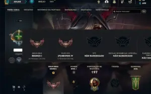 Conta bronze 1 com 120 Champs e 55 Skins ( MAIN MID / TOP )