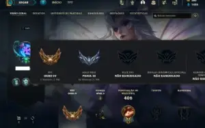 Prata 3 com 120 Champs e 65 Skins + 1 Prestigo da Katarina
