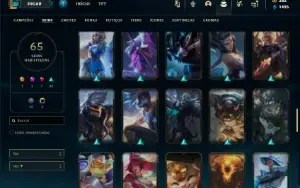 Prata 3 com 120 Champs e 65 Skins + 1 Prestigo da Katarina