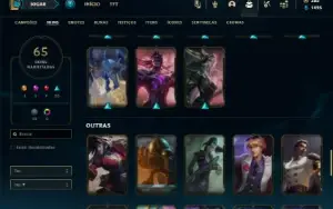 Prata 3 com 120 Champs e 65 Skins + 1 Prestigo da Katarina