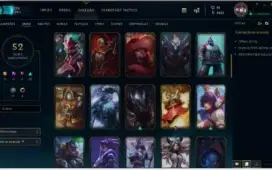 Conta de LOL Gold 4 lvl 118