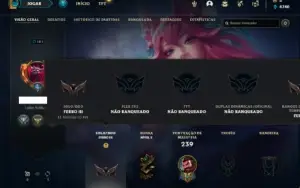 Conta Ferro 3 com 72 Champs e 46 Skins
