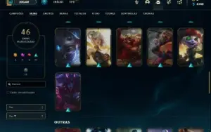 Conta Ferro 3 com 72 Champs e 46 Skins