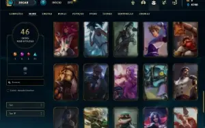 Conta Ferro 3 com 72 Champs e 46 Skins