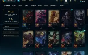 Conta Ferro 3 com 72 Champs e 46 Skins
