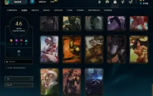Conta Ferro 3 com 72 Champs e 46 Skins