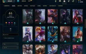 Conta Ferro 3 com 72 Champs e 46 Skins