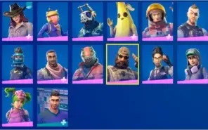 conta fortnite com 30 skins antigas + 1250 VBUCKS