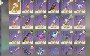 GENSHIN AR 55, (XIAO, YAE MIKO, MONA, ALBEDO, JEAN)