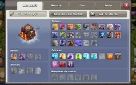 CONTA CV10 PRATICAMENTE FULL CLASH OF CLANS