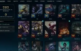 Unranked com 85 Champs e 29 Skins + 6 Fragmentos