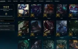 Unranked com 85 Champs e 29 Skins + 6 Fragmentos