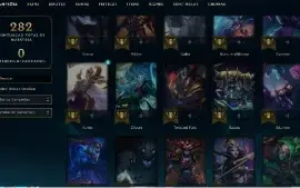 Unranked com 85 Champs e 29 Skins + 6 Fragmentos